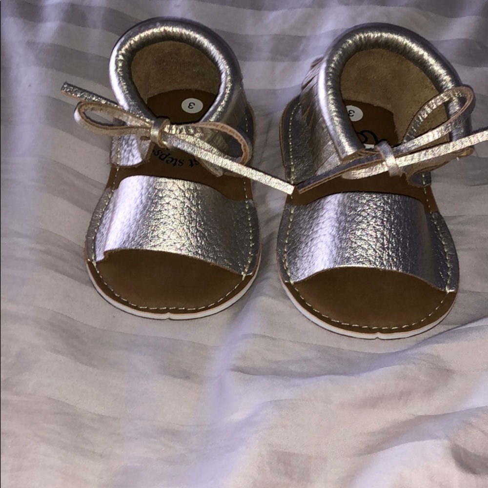 First Steps Baby Boho Chic Leather Sandals